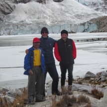Claudio, Alfred and Tommy on Laguna Glaciar